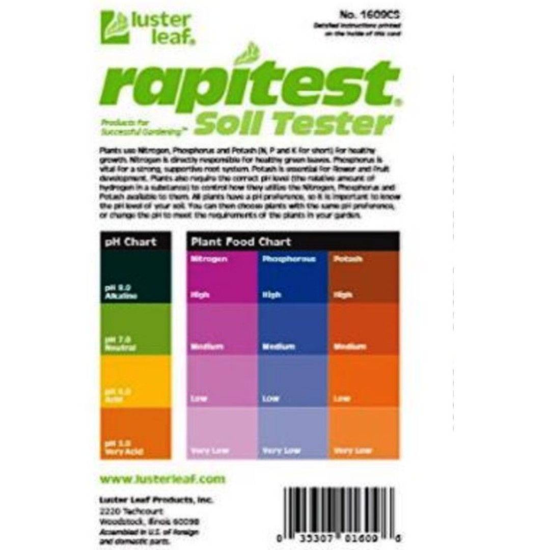 Luster Leaf 1609cs 10 Set Rapitest Soil Tester Furniture Home Living Gardening Soil Fertilisers On Carousell