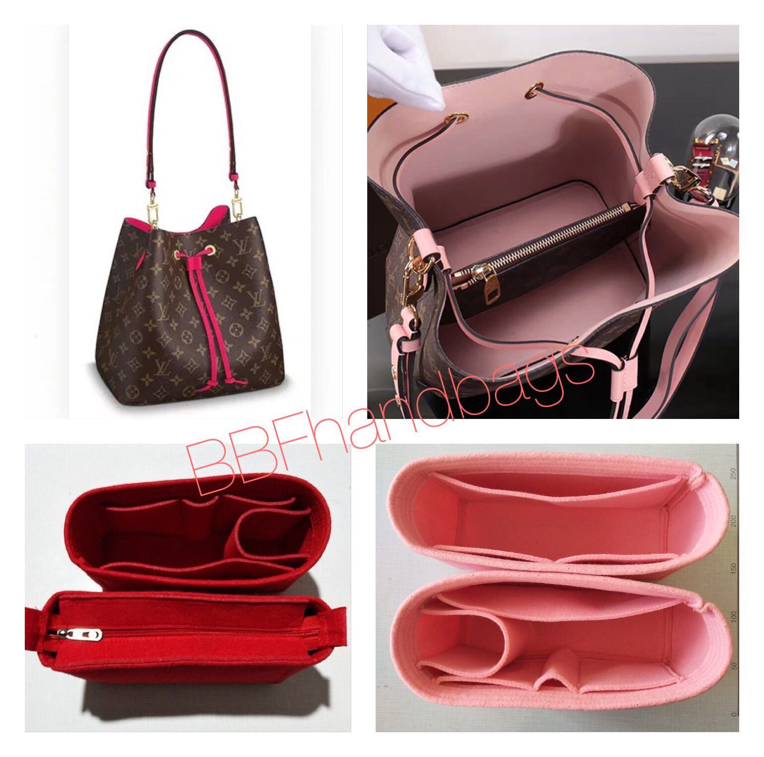 LV NeoNoe Bag Shaper & Felt Organizer, Luxury, Bags & Wallets on