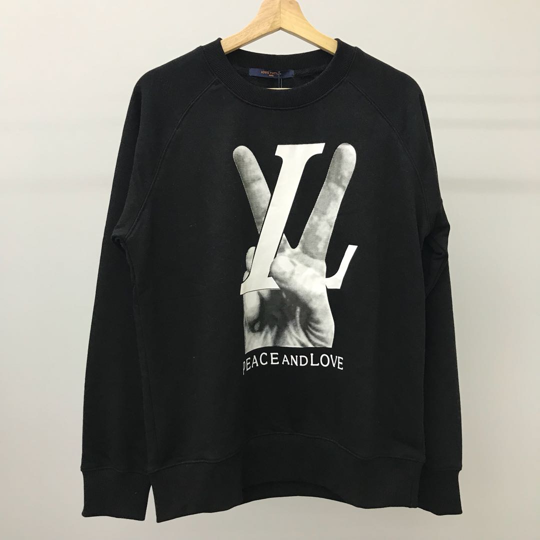 Louis Vuitton peace and love sweater sz M – Ventura