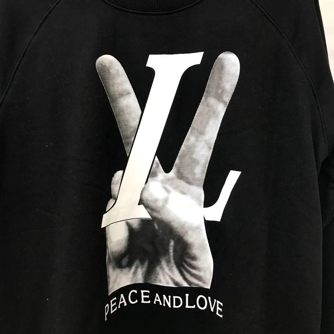 LV peace ✌️ and love Sweater, Men's Fashion, Tops & Sets, Tshirts & Polo  Shirts on Carousell