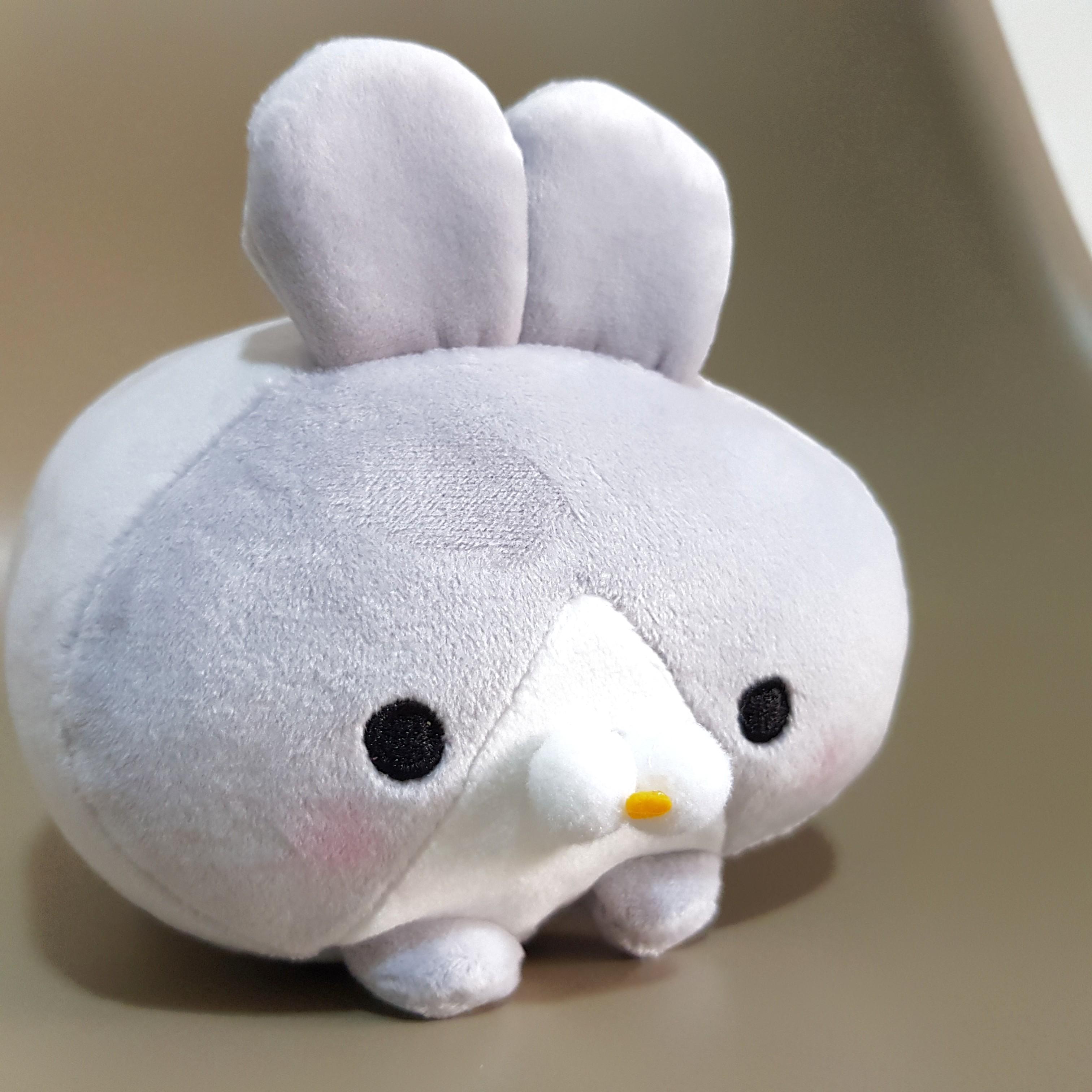 plush grey bunny