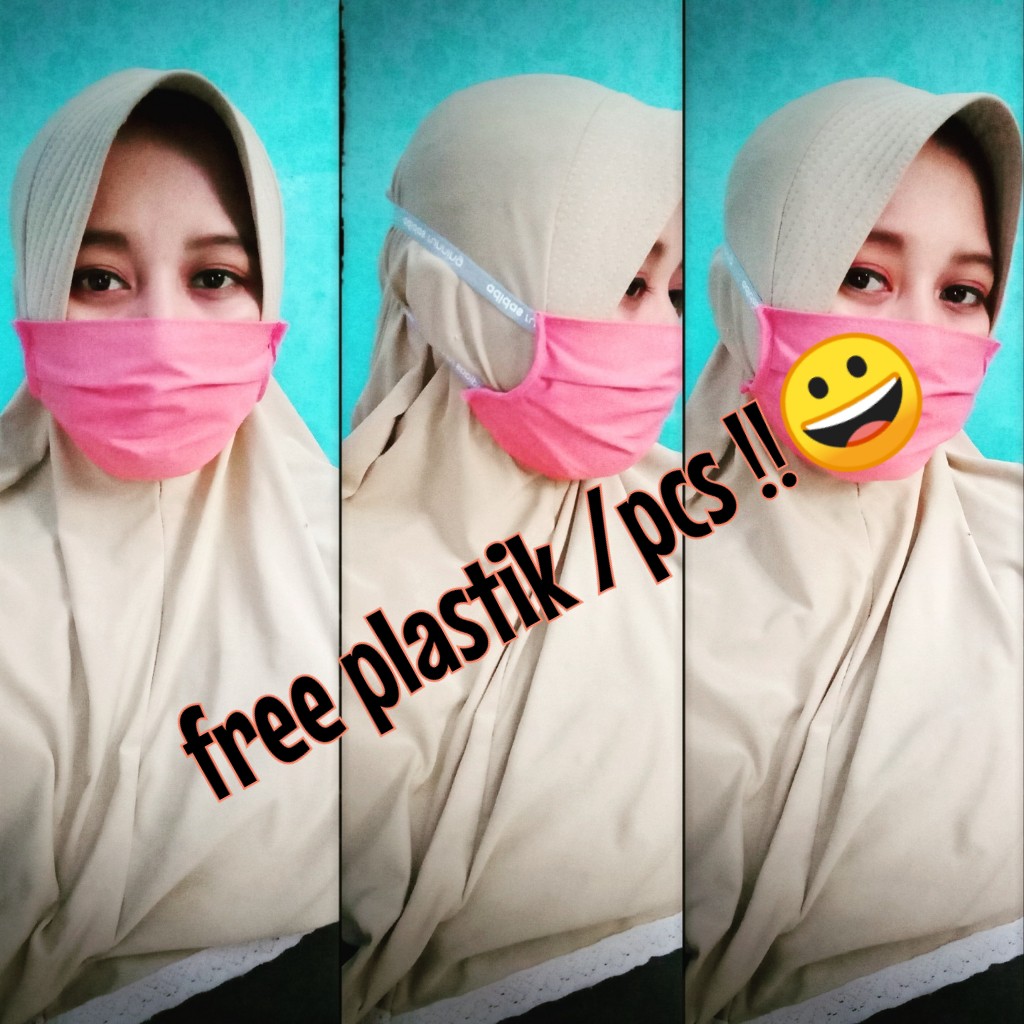 Kain Oxford Masker Kain Hijab