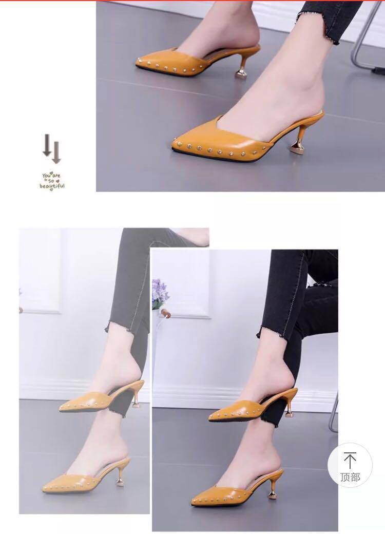 Mustard kitten heels online
