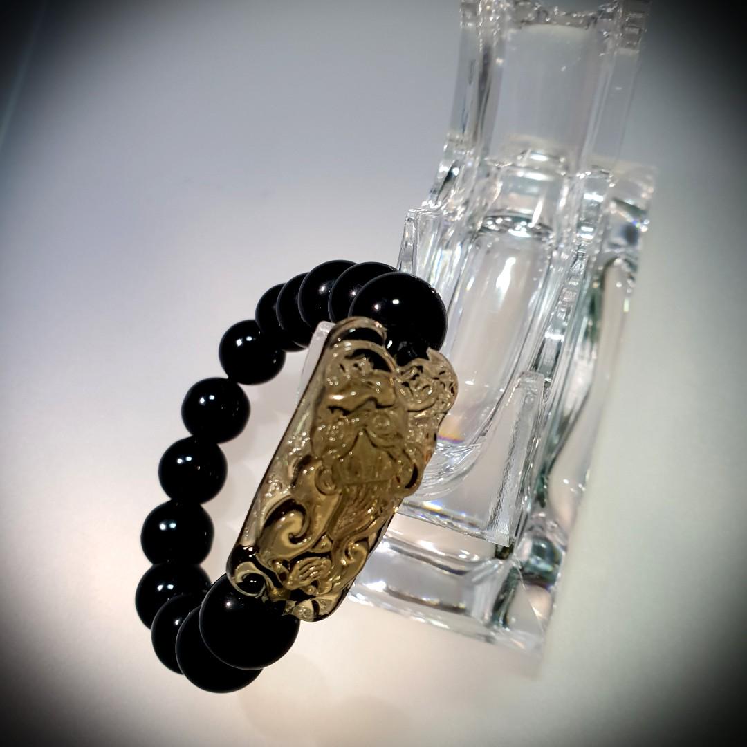 Natural Ice Black Obsidian Pixiu For Gentlemen Tian Lu