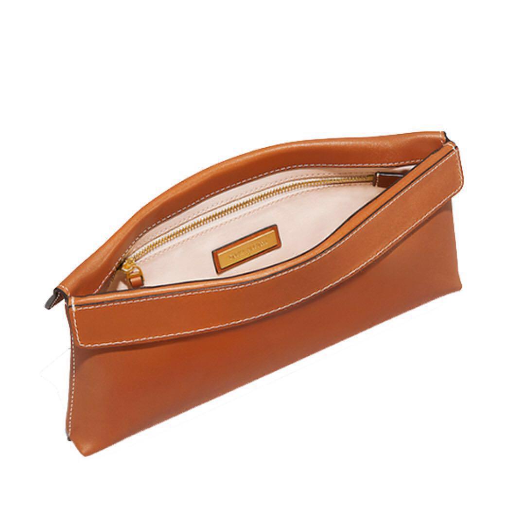 tory burch aged camello wallet