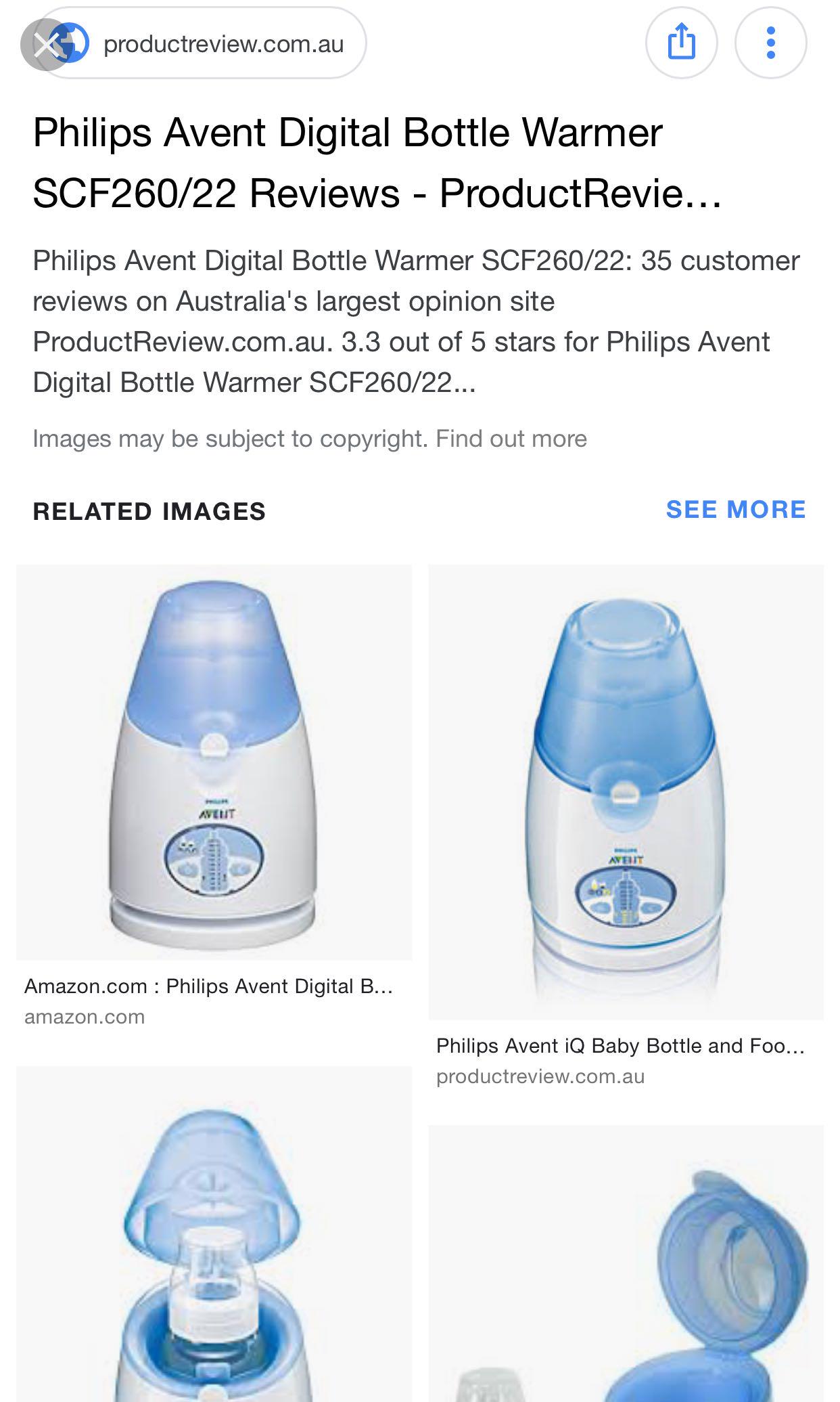 Philips avent bottle warmer instructions scf260 discount