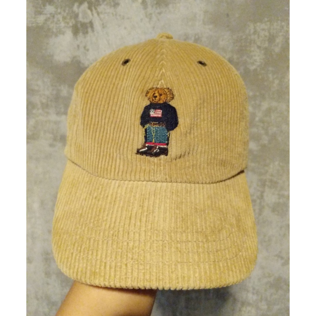polo bear corduroy hat