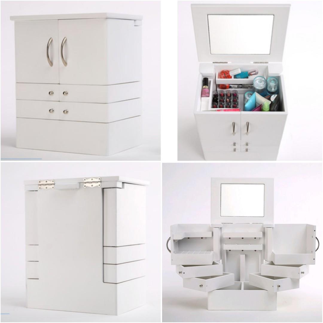 Portable Dresser Makeup Organizer Furniture Shelves Drawers