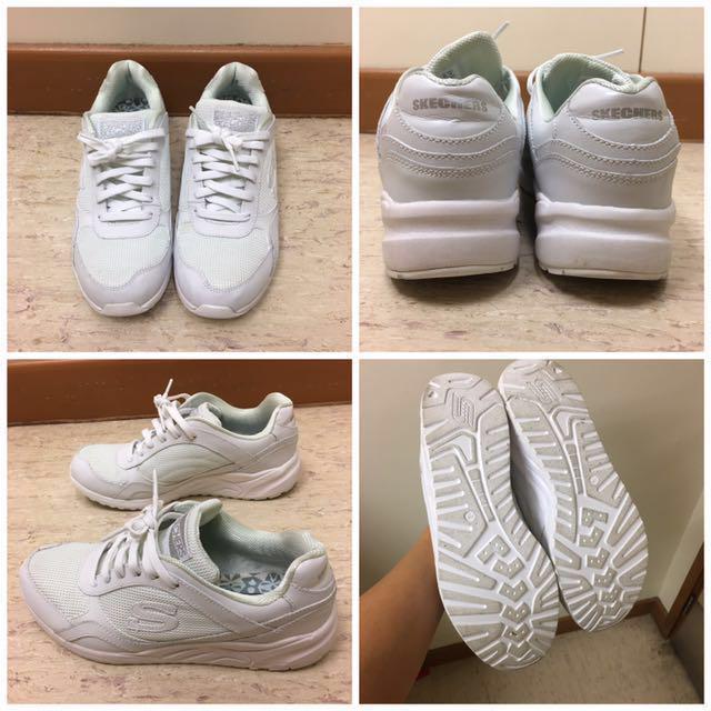 skechers originals white
