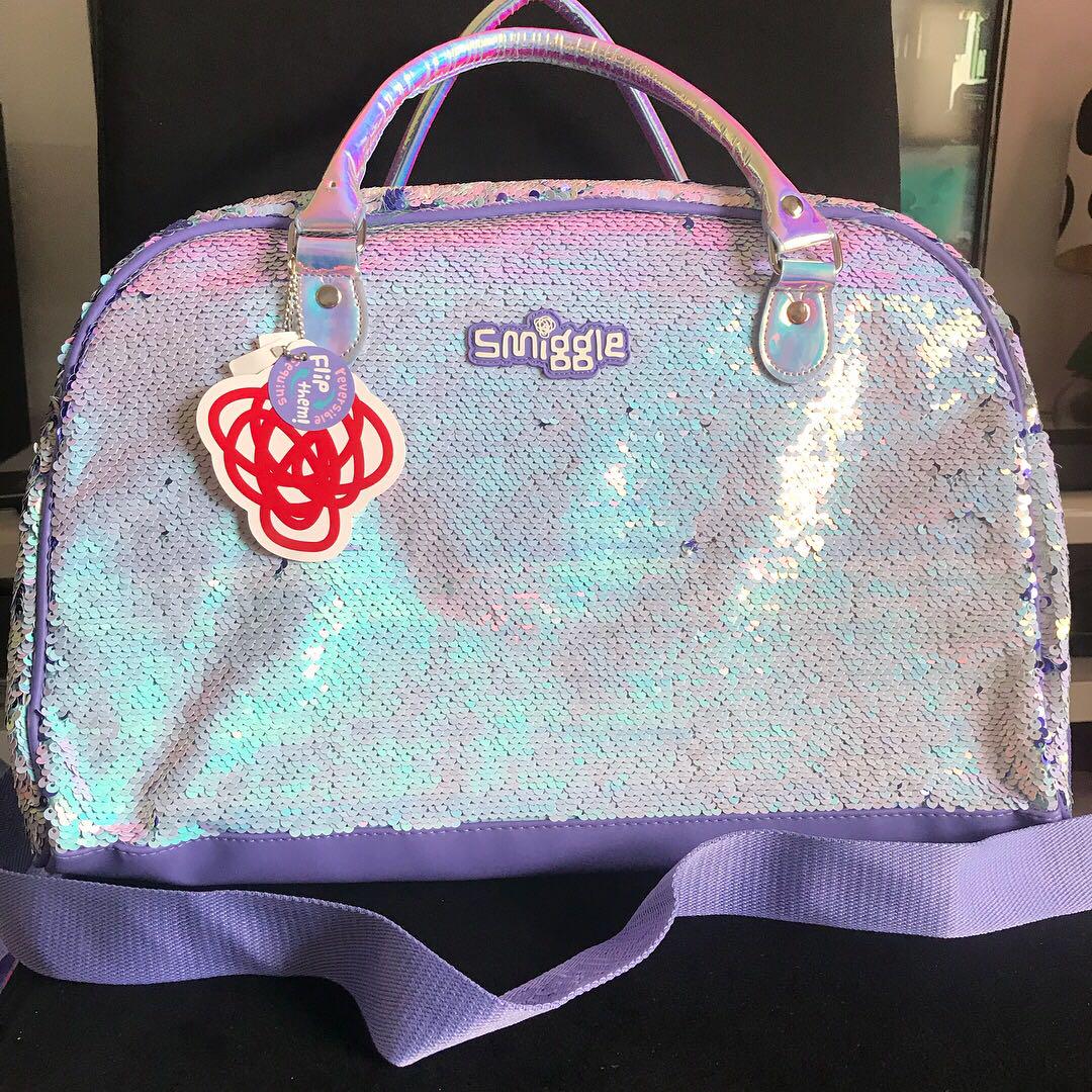 Smiggle Weekender Bag with Reversible Sequin