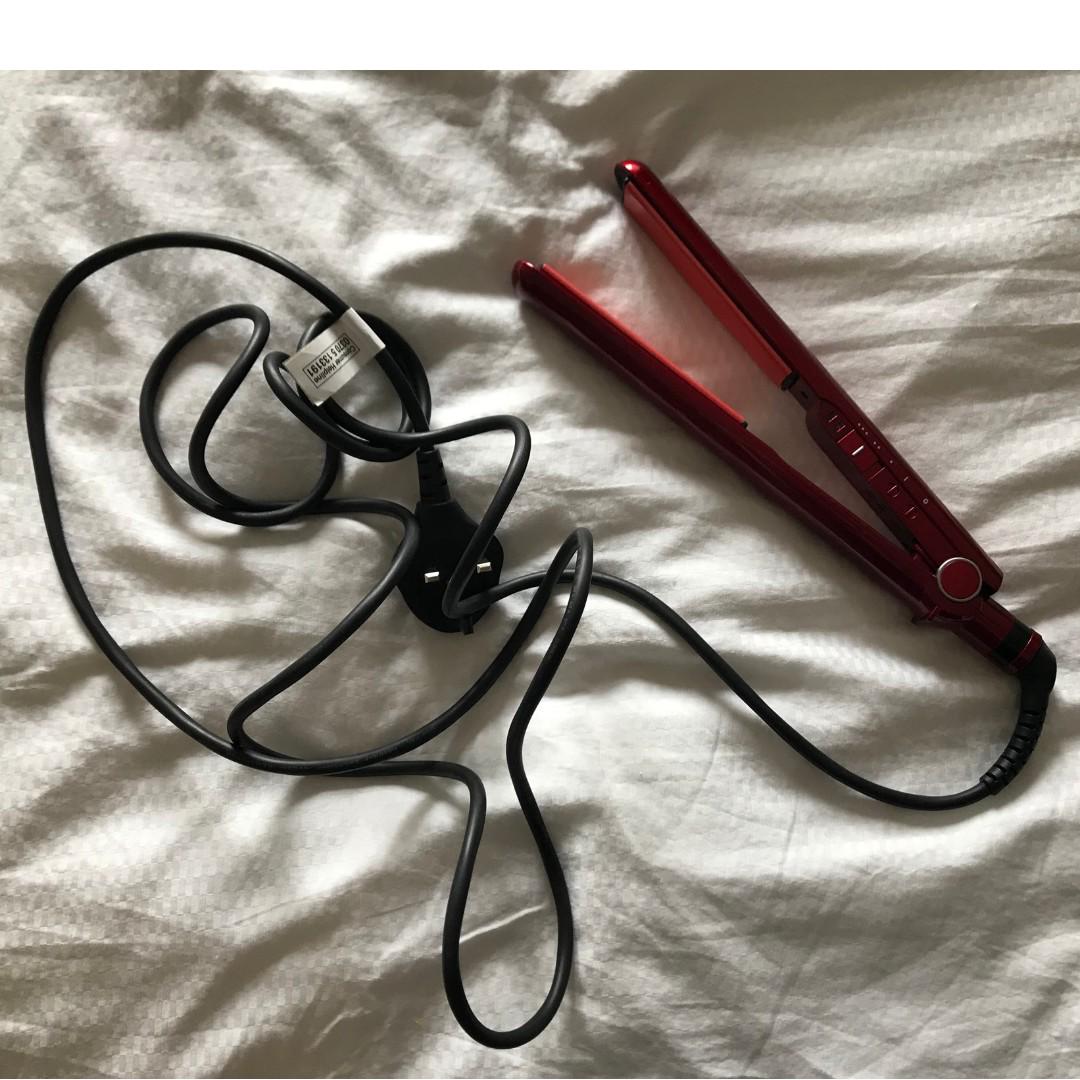 Stylish ceramic red hair straightener from Babyliss / Pro 235 Smooth (Perfect condition