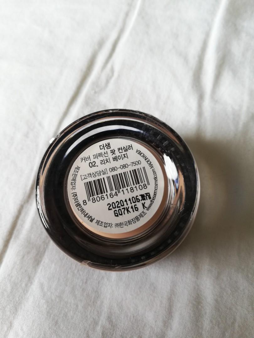 The Saem Cover Perfection Pot Concealer (Category: Makeup) located in Manila. Submitted by runedfour (Listing ID 187765548, Image 3). Description: Opened for swatching only. Bought the wrong shade..