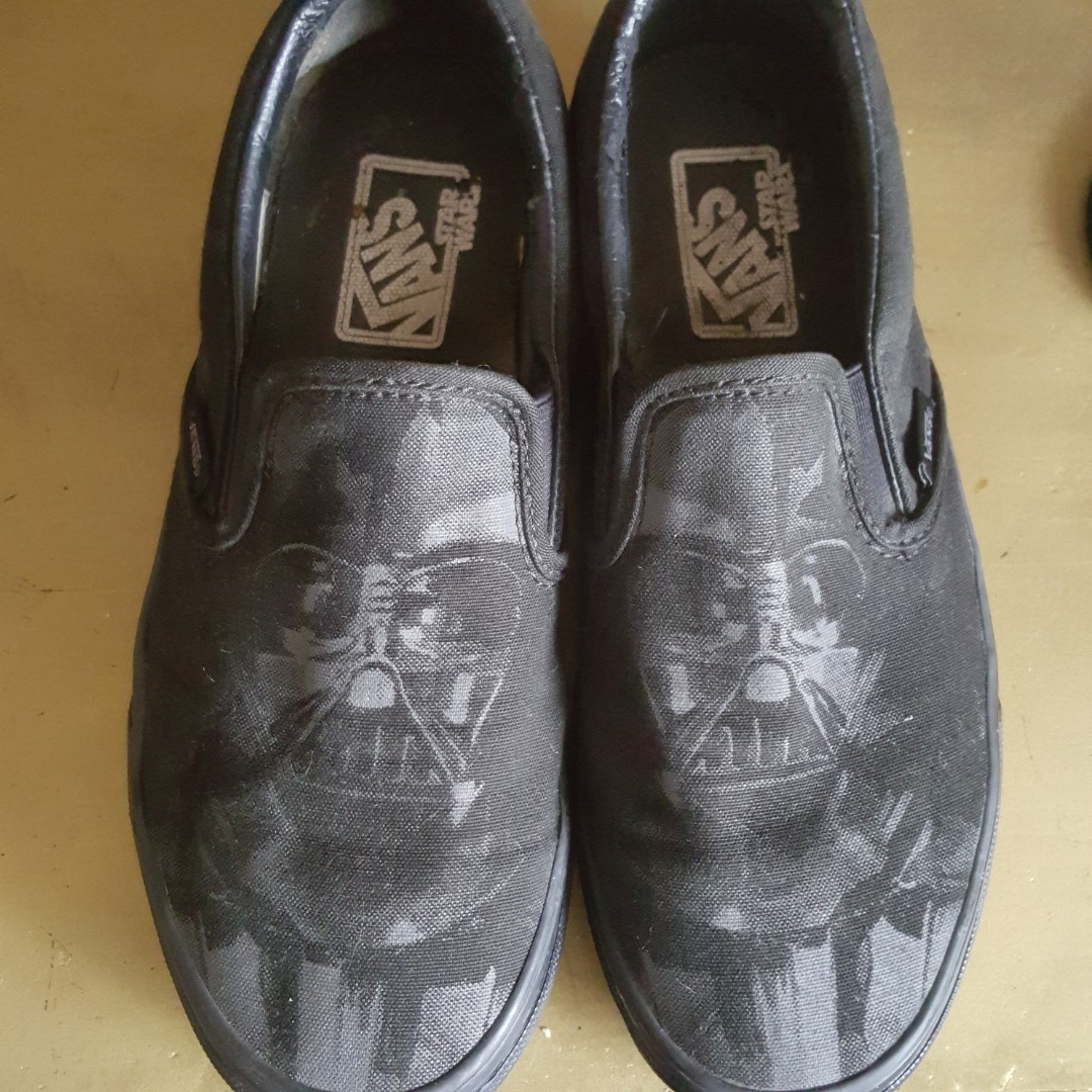vans darth vader slip on