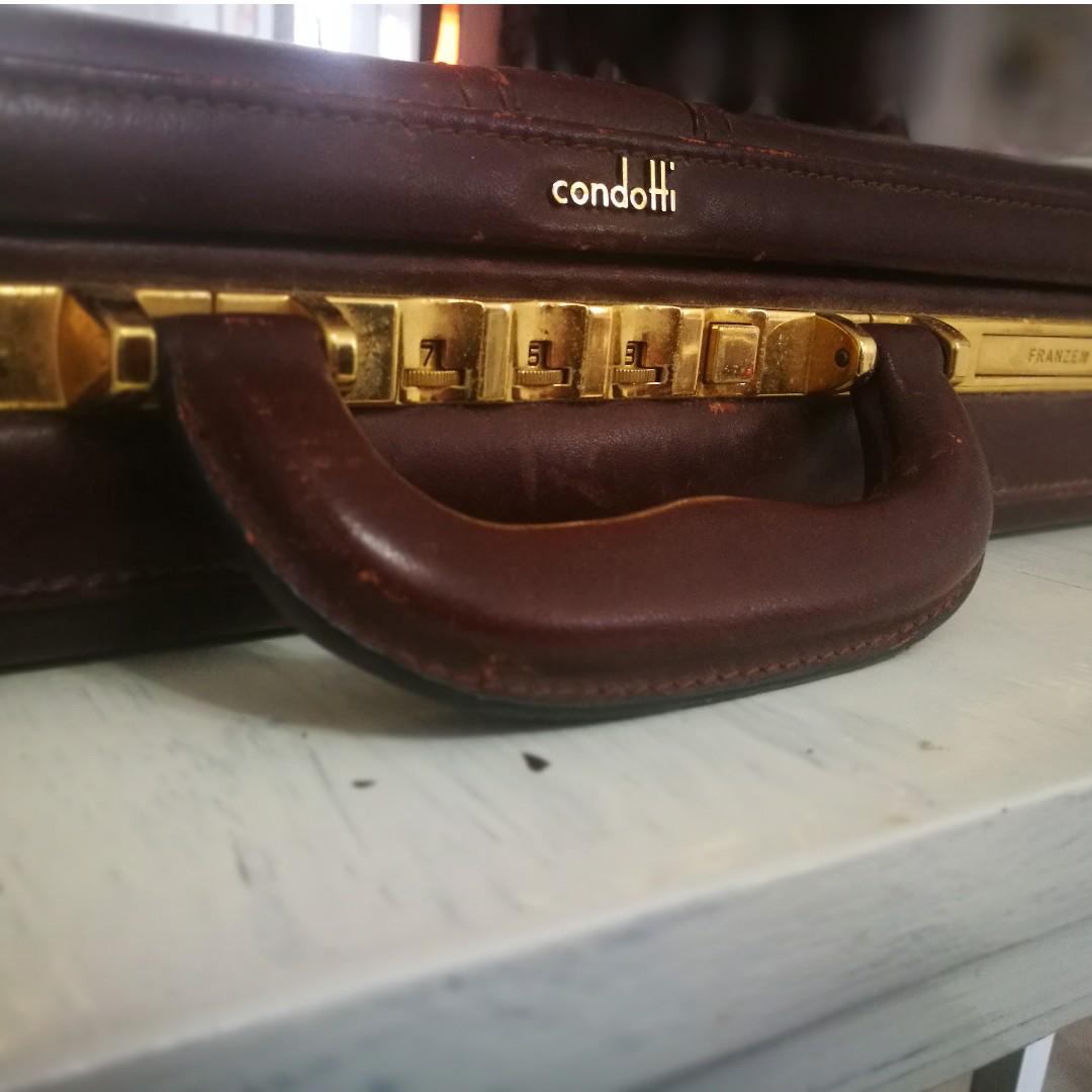 Vintage Condotti Hard Briefcase, Luxury