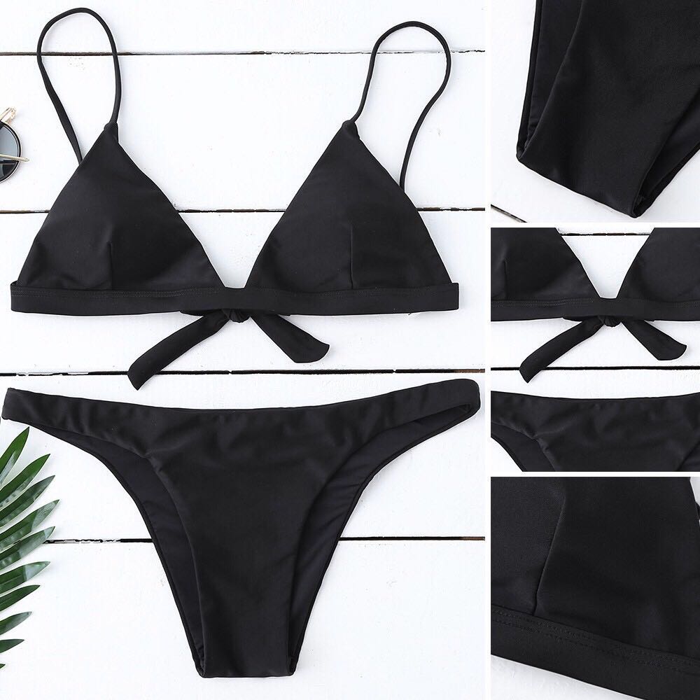 black padded bikini set