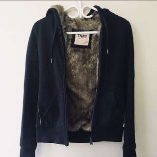 Tna Aritzia Fur Hoodie
