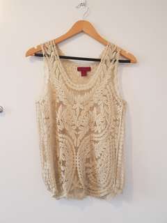Intricate lace top