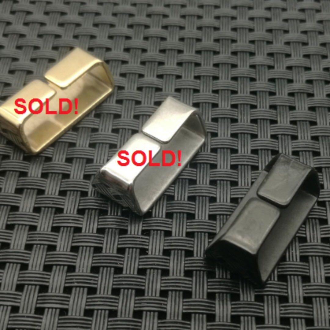 22mm Stainless steel keeper watchband watch strap holder loop, Men's