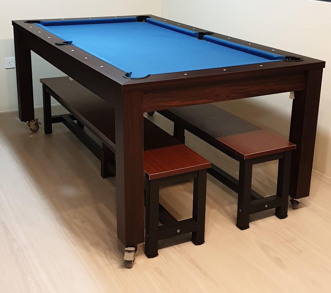 2 in 1 pool dining table with wheels furniture home living furniture tables sets on carousell