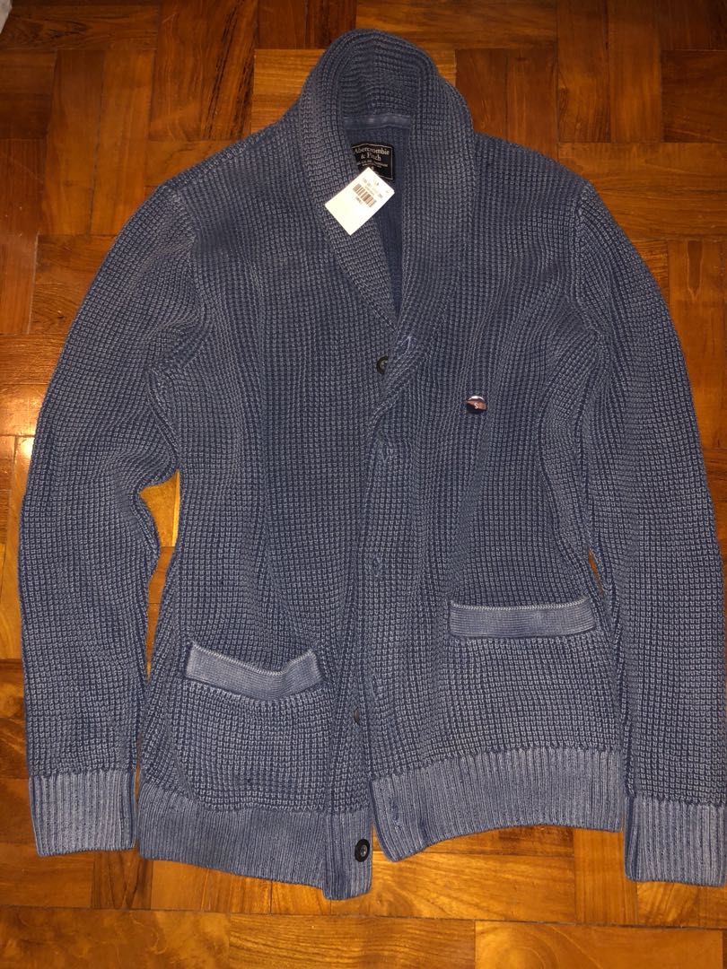 abercrombie mens shawl cardigan