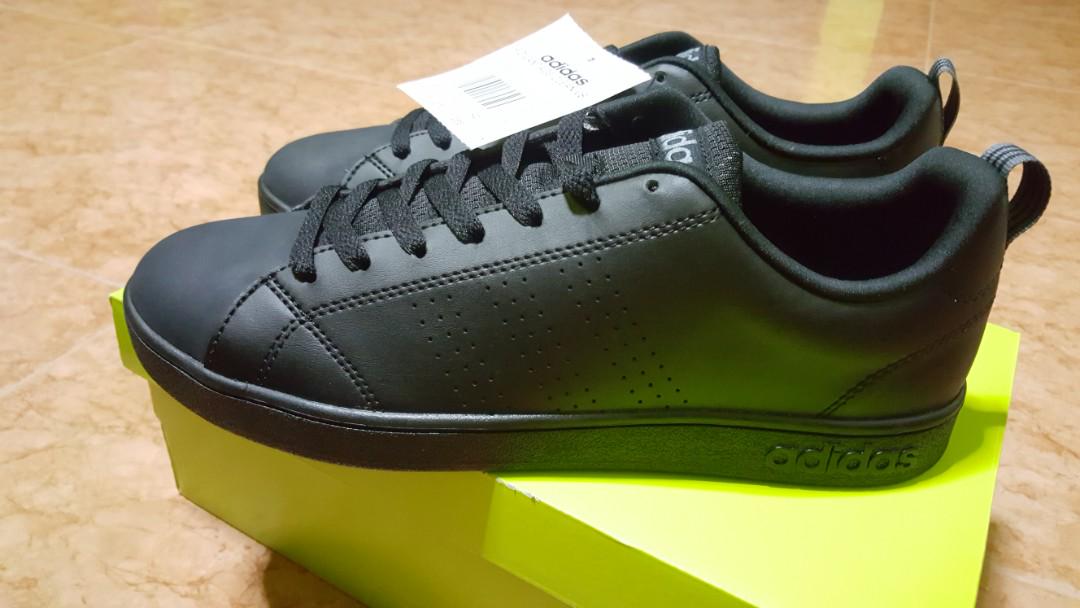 Adidas Shoe VS Advantage Clean - Black, Men's Fashion, Footwear, Slippers \u0026  Sandals on Carousell