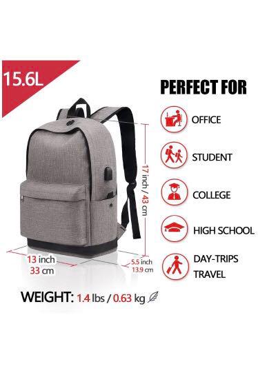 All Purpose Back Pack With USB Charger Computers Tech Parts