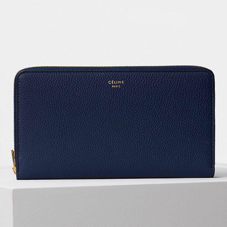 celine large zipped multifunction wallet