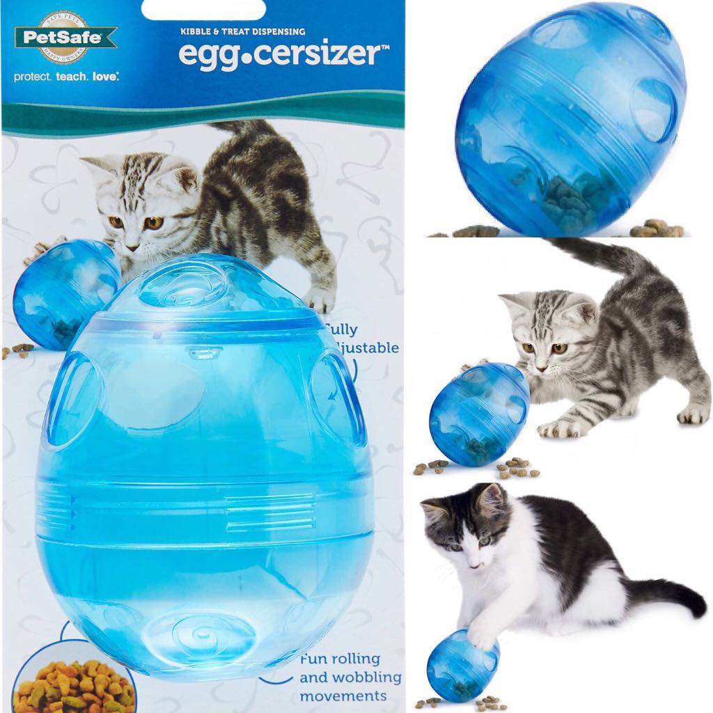 BN Petsafe PetSafe Funkitty Egg Cersizer Kibble Dispensing Cat Toy