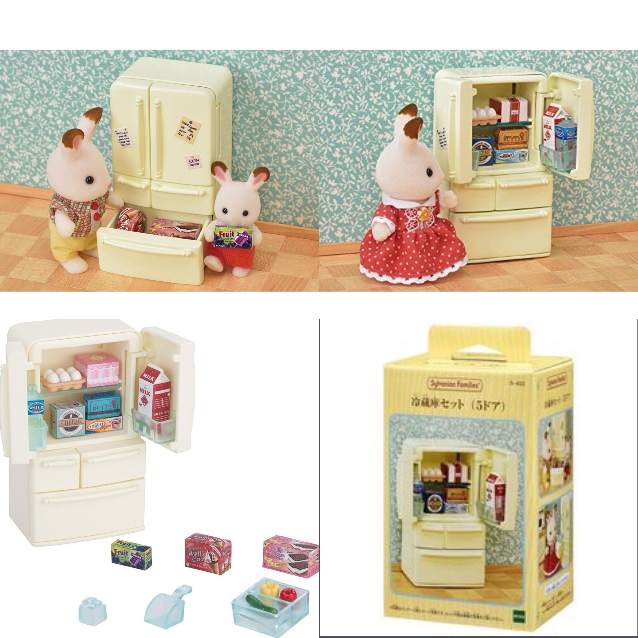 sylvanian families refrigerator set