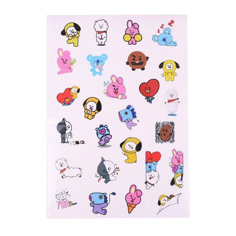 Bt21 Bts Waterproof Stickers Entertainment K Wave On Carousell