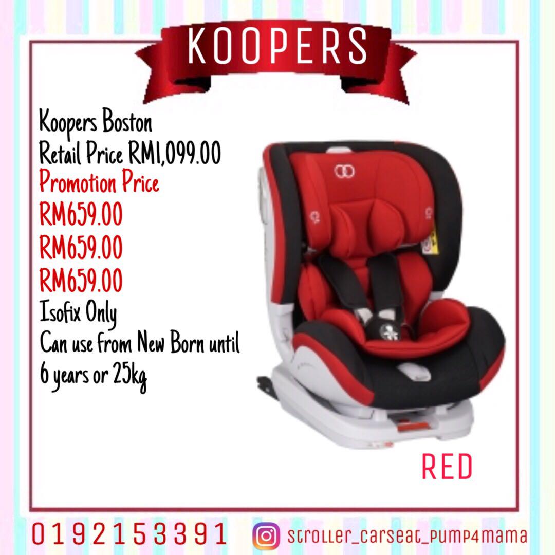 koopers boston isofix