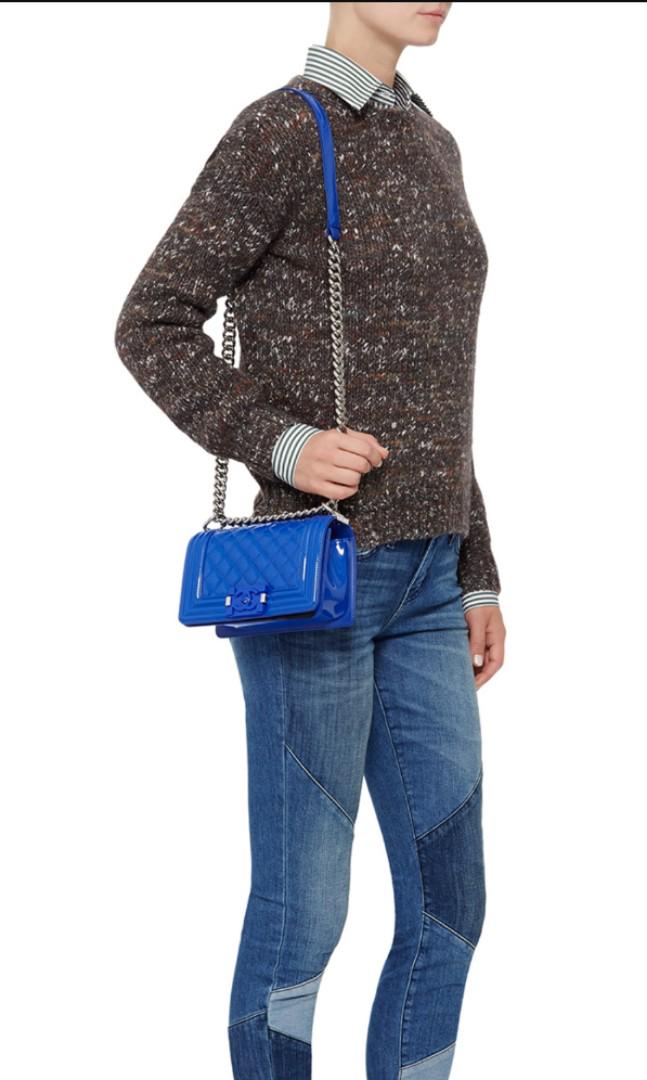 small blue chanel bag