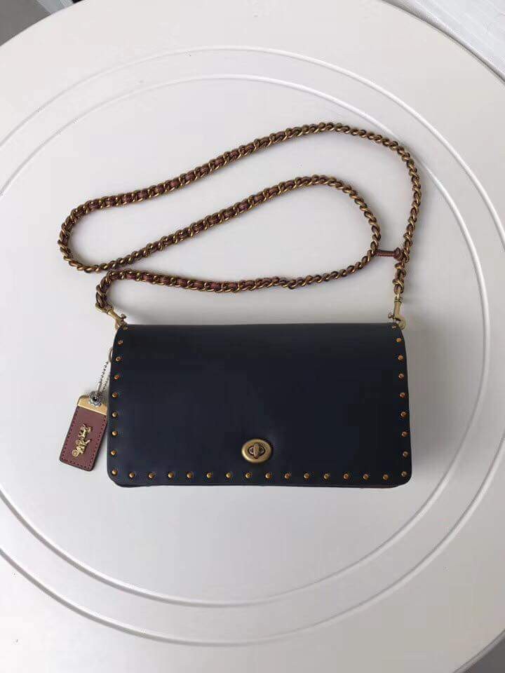 coach crossbody with chain strap