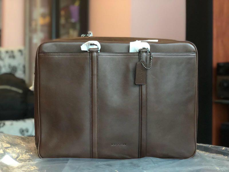 Coach metropolitan commuter double zip briefcase