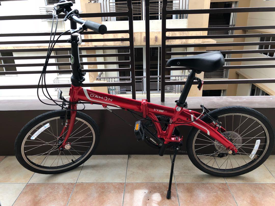 Dahon Vybe D7 Red 2017 Sports Bicycles On Carousell