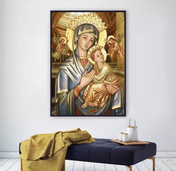 Diy 5d Diamond Painting Our Lady Of Perpetual Help With Frame
