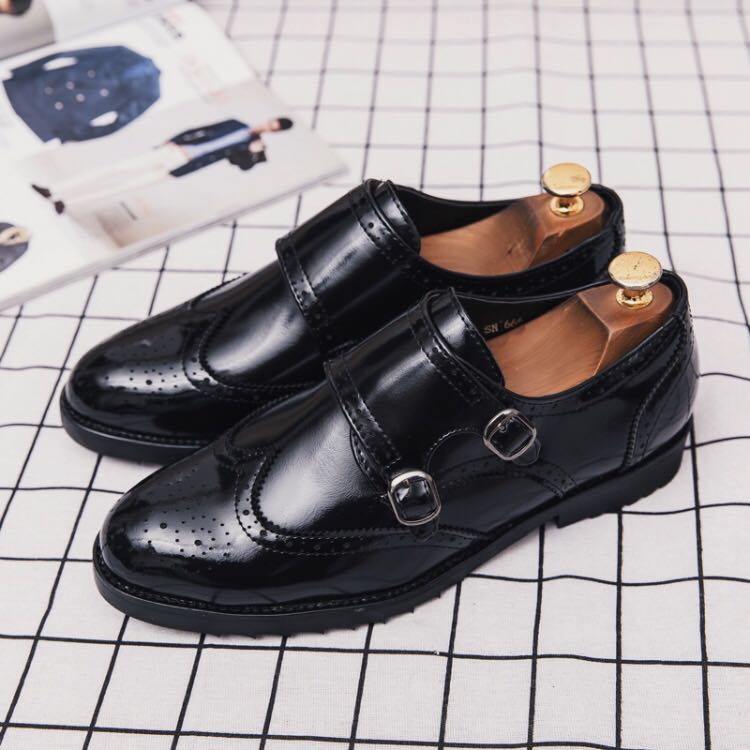 double monk formal shoes