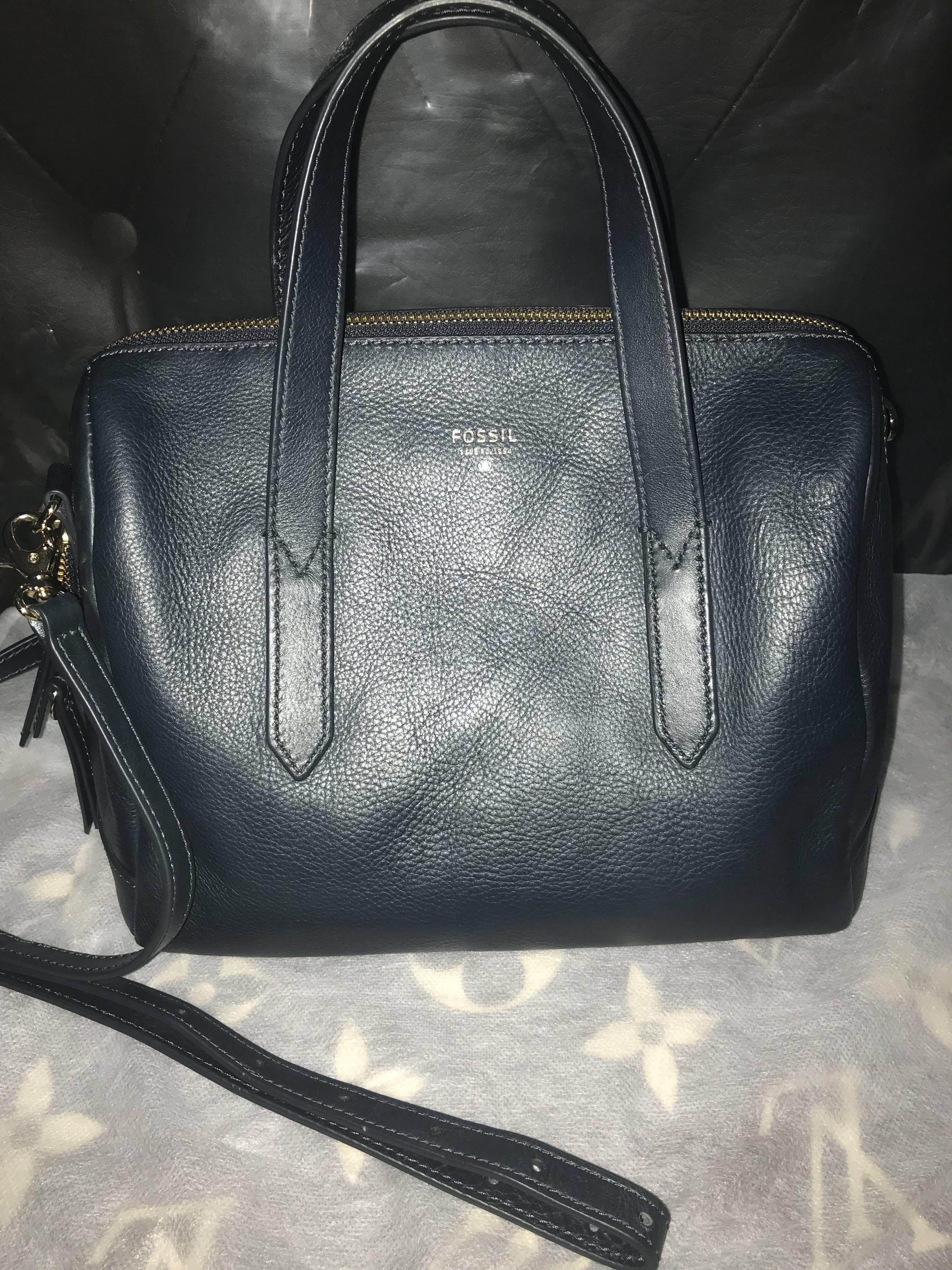 Fossil sydney satchel heritage blue on sale