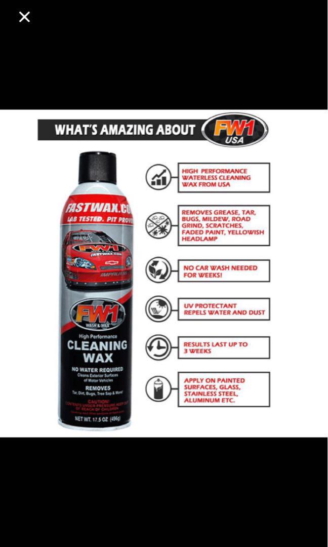 FastWax FW1 Cleaning Wax Extra, Car Accessories, Accessories on Carousell