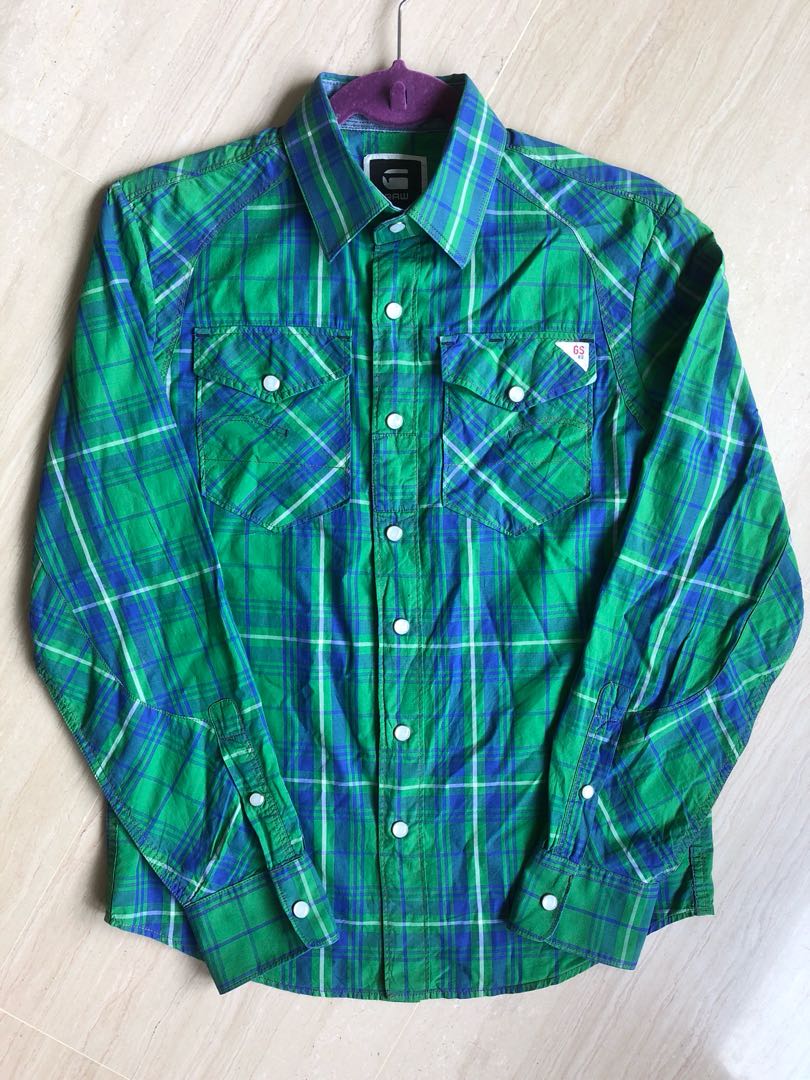 g star raw check shirt
