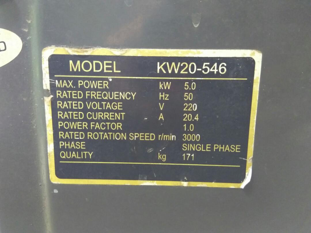 Genset Krisbow 5kW, Barang Yang Dicari di Carousell