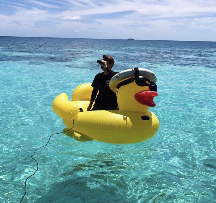 yellow duck pool float