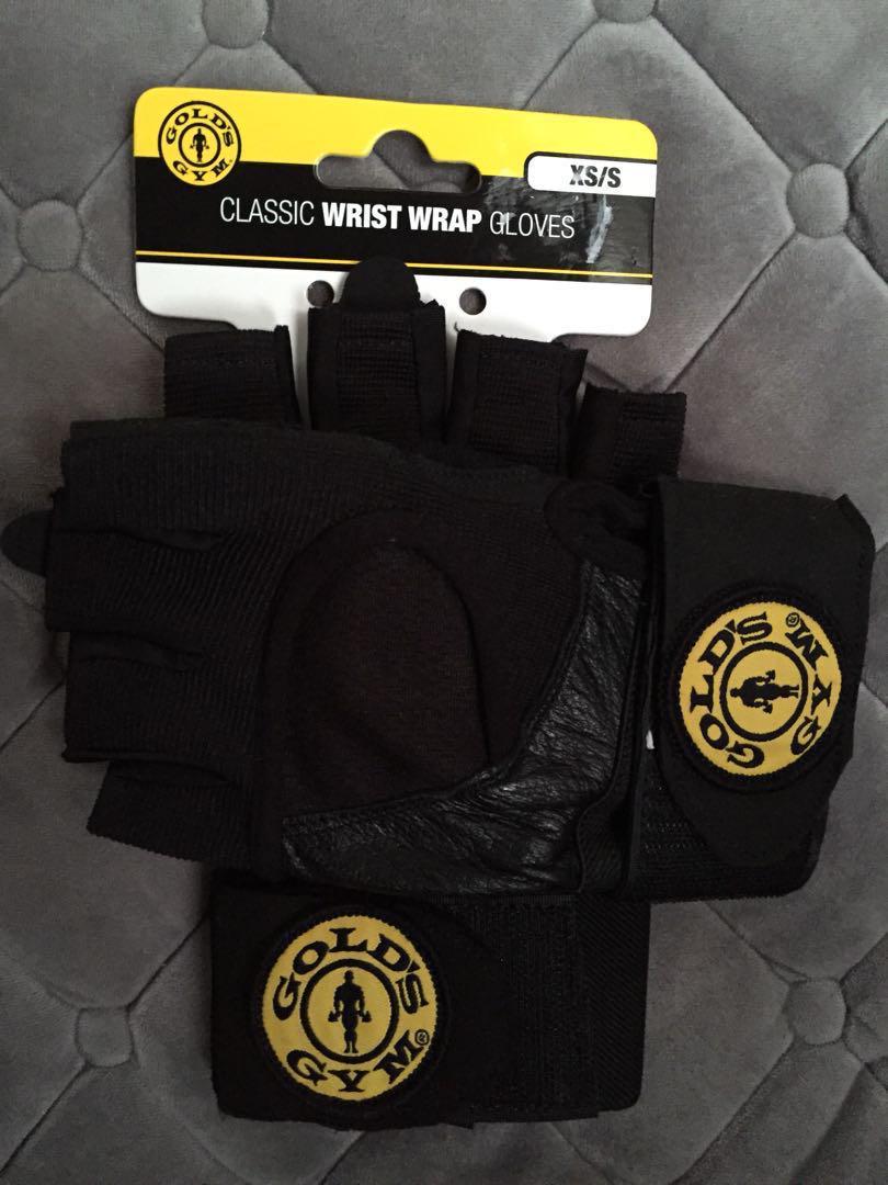 Golds Gym Wrist Wrap Gloves Men s Fashion Activewear on Carousell
