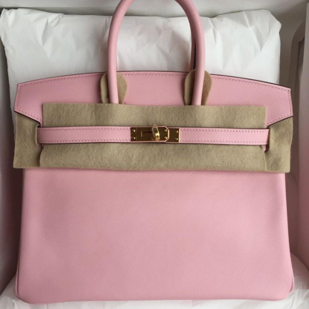 AUTHENTIC HERMES BIRKIN30 - PINK CROCODILE LEATHER!, Luxury, Bags & Wallets  on Carousell