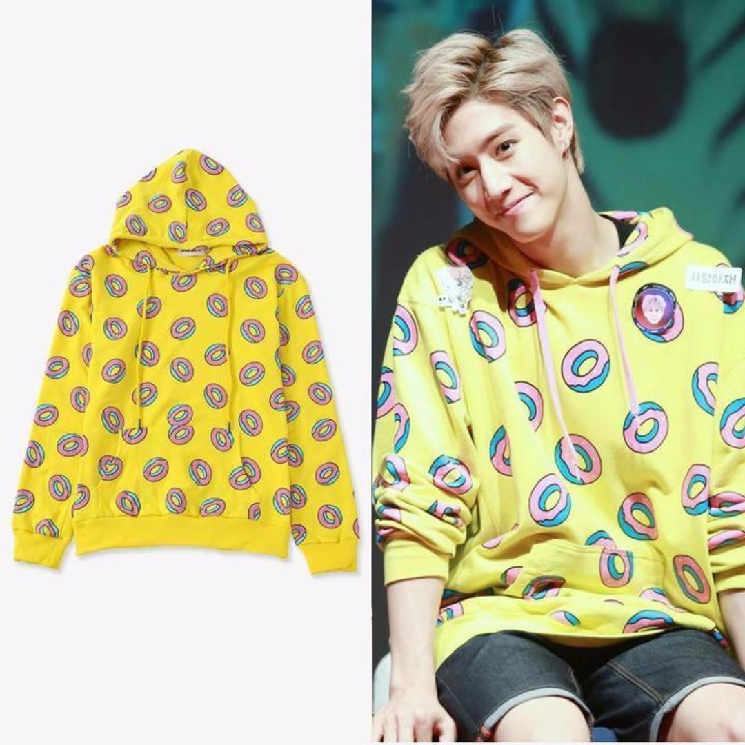 Odd future yellow donut hoodie best sale