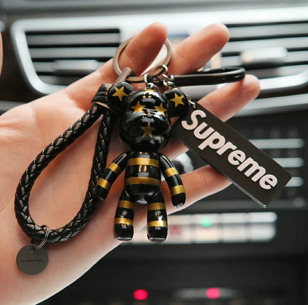 Bearbrick Keychain Key Ring Figure Pendant Toy Supreme Bear Gift