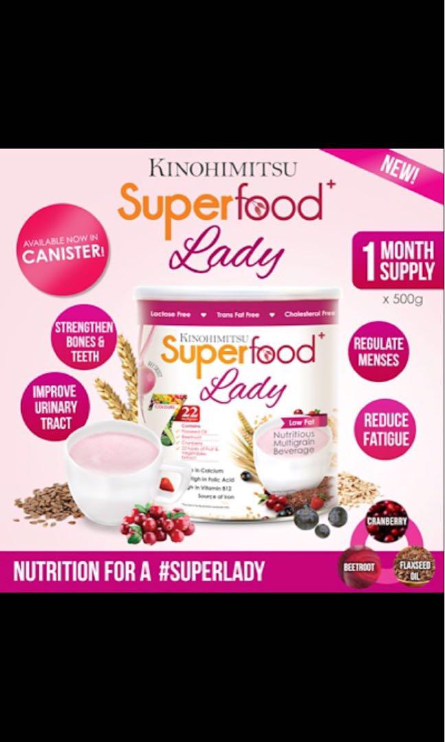 Kinohimitsu Superfood Lady 500g Multigrain High In Calcium Iron Folic Acid Meal Replacement Food Drinks Beverages On Carousell