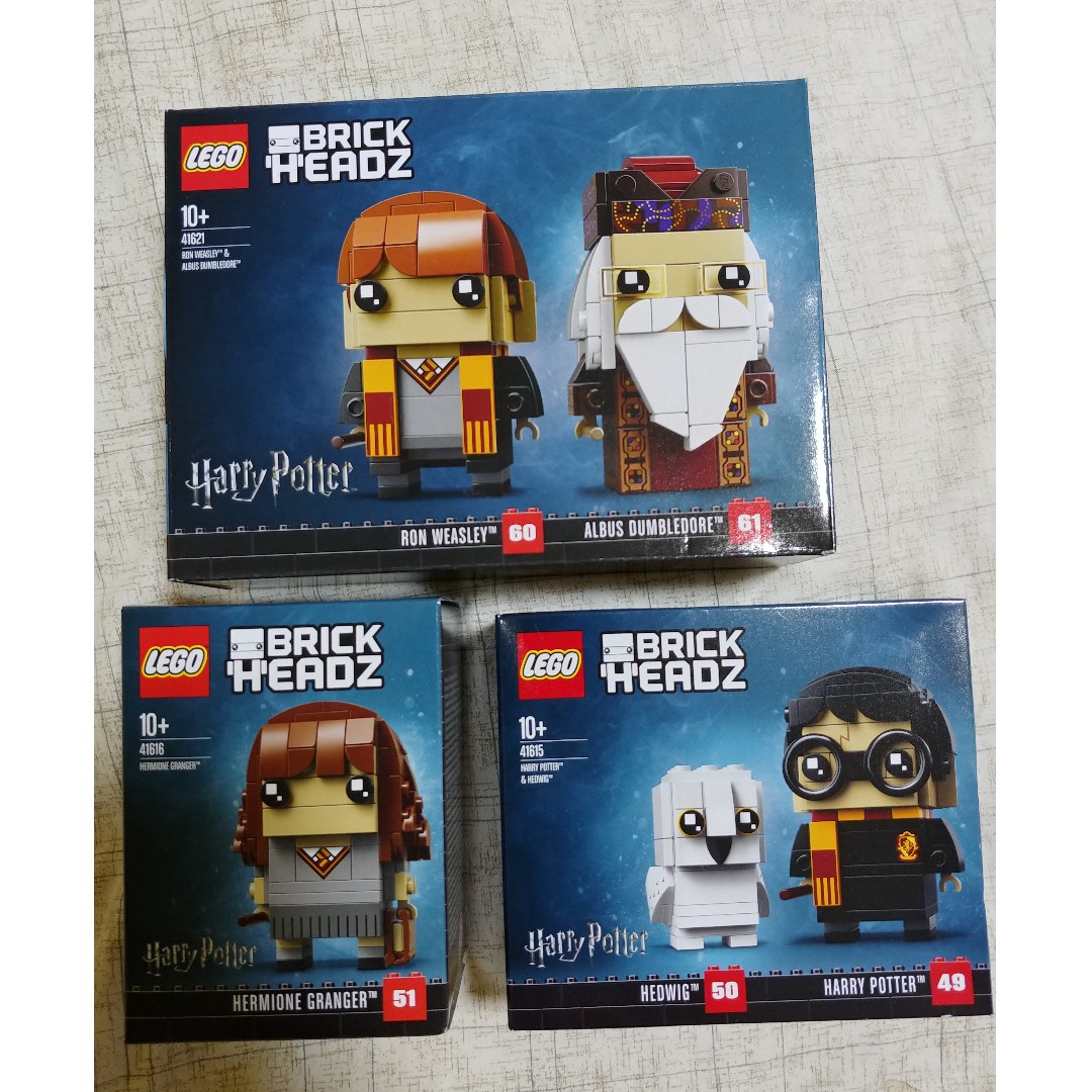 lego brickheadz ron weasley & albus dumbledore