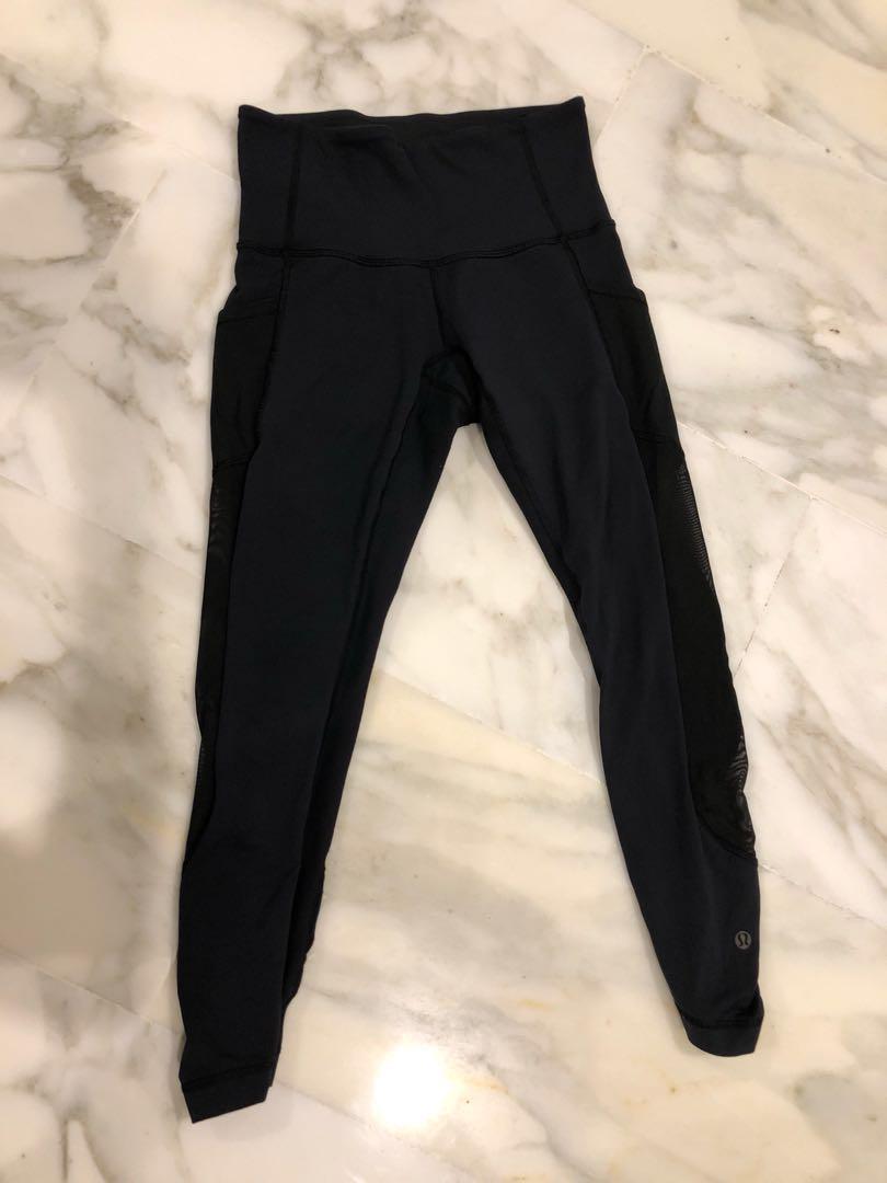 Lululemon black leggings size 4 deals