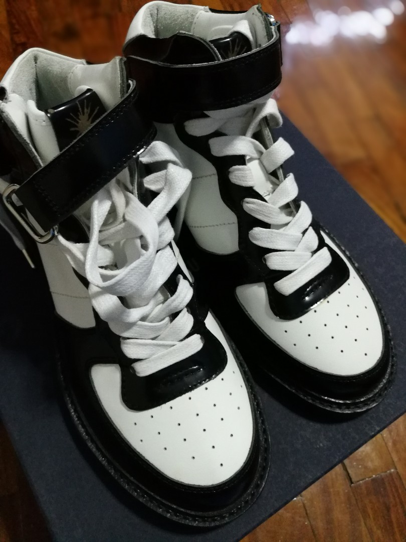 MAISON MIHARAYASUHIRO Black and White Air Force One Style Leather